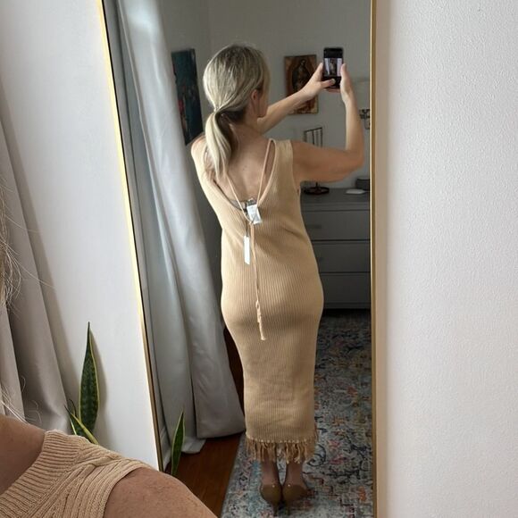 Eleven Six Thalia Dress Sand Size Large‎ - Picture 6 of 9